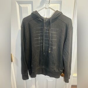 Prana‎ Men’s Gray Hoodie Gray Sweatshirt Gorpcore Small